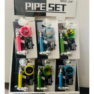 Metal Pipe with Screen & Colorful Grinder - Display of 24